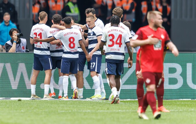 Hertha BSC setzte sich gegen den 1. FC Kaiserslautern durch.