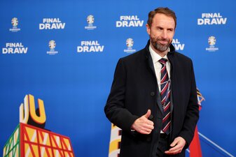 England-Trainer Gareth Southgate lernt Deutsch. England-Trainer Gareth Southgate lernt Deutsch.