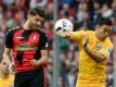 Vincenzo Grifo (l.) trifft für Freiburg (Quelle: SID-IMAGES/AFP)