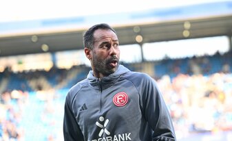 Fortunas Trainer Daniel Thioune warnt vor dem VfL Bochum. Fortunas Trainer Daniel Thioune warnt vor dem VfL Bochum.