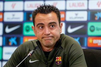 Der FC Barcelona und Trainer Xavi Hernandez gehen im Sommer getrennte Wege. Der FC Barcelona und Trainer Xavi Hernandez gehen im Sommer getrennte Wege.