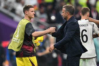 Alte Bekannte: Ter Stegen freut sich auf Flick als neuen Trainer beim FC Barcelona. Alte Bekannte: Ter Stegen freut sich auf Flick als neuen Trainer beim FC Barcelona.