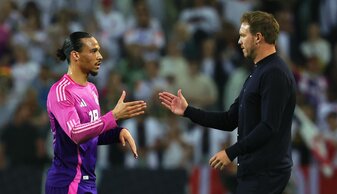 Für Sané (l) bietet sich nun die Perspektive auf ein erstes erfolgreiches großes Turnier mit der Nationalmannschaft.