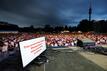 Beim Fanfest in Dortmund wurde die TV-Übertragung wegen des Unwetters beendet.