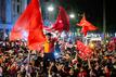 Türkische Fans feiern in Berlin.