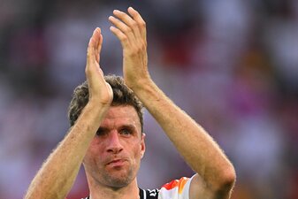 Absolvierte im EM-Viertelfinale gegen Spanien seine 131. Partie für den DFB: Thomas Müller. Absolvierte im EM-Viertelfinale gegen Spanien seine 131. Partie für den DFB: Thomas Müller.