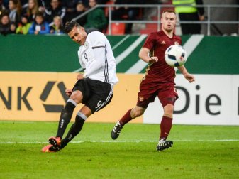 Davie Selke (l) trifft derzeit bei der U21. Foto: Armin Weigel Davie Selke (l) trifft derzeit bei der U21. Foto: Armin Weigel
