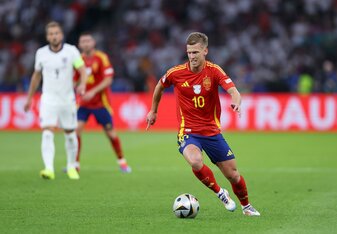 Der Poker um Dani Olmo geht in die nächste Runde. | Foto: Lars Baron/Getty Images Der Poker um Dani Olmo geht in die nächste Runde. | Foto: Lars Baron/Getty Images