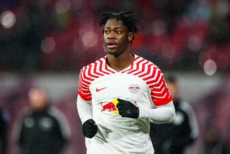 El Chadaille Bitshiabu will sich in Leipzig durchsetzen. El Chadaille Bitshiabu will sich in Leipzig durchsetzen.