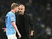 Guardiola betont: De Bruyne "verlässt Manchester nicht"