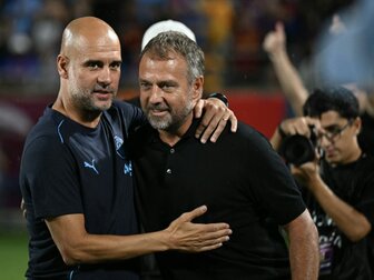 Erstes Testspiel mit Barca: Flick besiegt Guardiola Erstes Testspiel mit Barca: Flick besiegt Guardiola