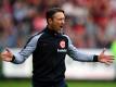 Trainer Niko Kovac glaubt an eine Chance seiner Eintracht gegen die Bayern. Foto: Patrick Seeger