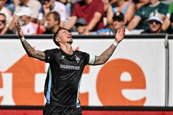 Sauer auf Ralf Rangnick: Werders österreichischer Abwehrspieler Marco Friedl. Sauer auf Ralf Rangnick: Werders österreichischer Abwehrspieler Marco Friedl.