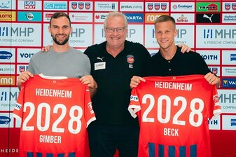 Heidenheim bindet Gimber und Beck bis 2028 Heidenheim bindet Gimber und Beck bis 2028
