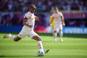 Erlitt in Leverkusen eine Gehirnerschütterung: RB Leipzigs Amadou Haidara. Erlitt in Leverkusen eine Gehirnerschütterung: RB Leipzigs Amadou Haidara.