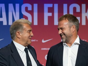 Laporta schwärmt von Flick und widerspricht Gündogan Laporta schwärmt von Flick und widerspricht Gündogan