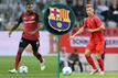 Wechseln Jonathan Tah und Joshua Kimmich nächstes Jahr zum FC Barcelona? | Fotos: Christof Koepsel/Getty Images, Sebastian Widmann/Getty Images &amp; David Ramos/Getty Images; Edit: Fussballeck