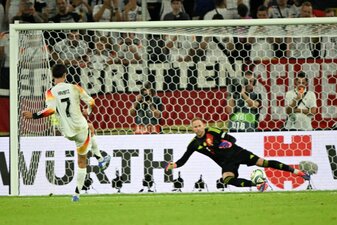 Eiskalt vom Punkt: Elfmeterschütze Kai Havertz. Eiskalt vom Punkt: Elfmeterschütze Kai Havertz.