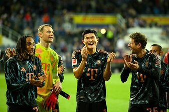 Die Bayern sind gut drauf nach dem 6:1 bei Aufsteiger Holstein Kiel. Die Bayern sind gut drauf nach dem 6:1 bei Aufsteiger Holstein Kiel.