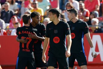 Fünfter Sieg im fünften Liga-Spiel: Der FC Barcelona hat einen perfekten Saisonstart hingelegt. Fünfter Sieg im fünften Liga-Spiel: Der FC Barcelona hat einen perfekten Saisonstart hingelegt.
