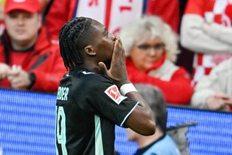 Bremens Derrick Köhn war beim Auswärtssieg in Mainz der Matchwinner. Bremens Derrick Köhn war beim Auswärtssieg in Mainz der Matchwinner.