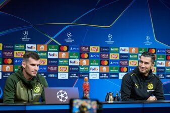 Denkt über eine Ausbildung zum Trainer nach: BVB-Profi Pascal Groß (l.) mit BVB-Coach Nuri Sahin. Denkt über eine Ausbildung zum Trainer nach: BVB-Profi Pascal Groß (l.) mit BVB-Coach Nuri Sahin.