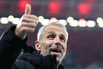RB Leipzigs Trainer Marco Rose freut sich auf Jürgen Klopp. RB Leipzigs Trainer Marco Rose freut sich auf Jürgen Klopp.
