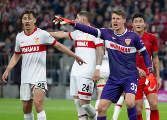 Am Dienstag sind Alexander Nübel (2. v. r.) und der VfB Stuttgart bei Juventus Turin zu Gast. Am Dienstag sind Alexander Nübel (2. v. r.) und der VfB Stuttgart bei Juventus Turin zu Gast.