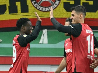 Schick trifft doppelt: Bayer souverän ins Pokal-Achtelfinale Schick trifft doppelt: Bayer souverän ins Pokal-Achtelfinale