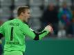 Torwart Marco Knaller brachte Sandhausen in die nächste DFB-Pokal-Runde. Foto: Patrick Seeger
<br>dpa-infocom GmbH