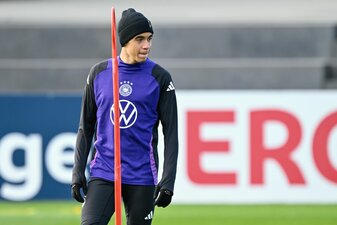 Jamal Musiala sieht für die Nationalmannschaft gute WM-Perspektiven. Jamal Musiala sieht für die Nationalmannschaft gute WM-Perspektiven.