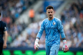 Zurück im Training: Manuel Riemann. Zurück im Training: Manuel Riemann.
