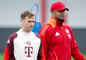Joshua Kimmich (l.) leitet die meisten gefährlichen Angriffe der Liga ein.