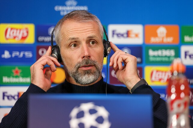 Leipzigs Trainer Marco Rose telefoniert derzeit viel mit RB-Chef Oliver Mintzlaff.