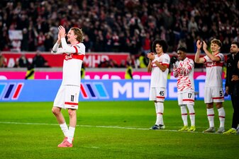 Nick Woltemade traf erstmals doppelt für den VfB Stuttgart. Nick Woltemade traf erstmals doppelt für den VfB Stuttgart.