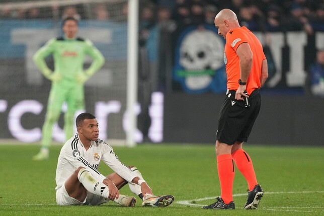Erzielte sein 50. Champions-League-Tor und musste noch vor der Halbzeit vom Platz: Kylian Mbappé.