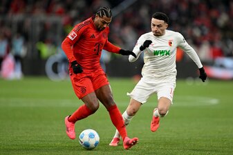 Serge Gnabry (l) trainiert wieder mit der Münchner Mannschaft. Serge Gnabry (l) trainiert wieder mit der Münchner Mannschaft.