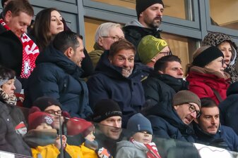 Jürgen Klopp in neuer Funktion im Stadion in Leipzig. Jürgen Klopp in neuer Funktion im Stadion in Leipzig.