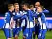 Hertha BSC feiert einen 3:0-Heimsieg. Foto: Rainer Jensen