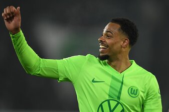 Doppeltorschütze gegen Gladbach: Lukas Nmecha vom VfL Wolfsburg. Doppeltorschütze gegen Gladbach: Lukas Nmecha vom VfL Wolfsburg.
