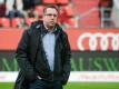 Ingolstadts Trainer Markus Kauczinski nach der Niederlage gegen Augsburg. Foto: Armin Weigel