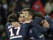 Die Spieler von Paris feiern den 4:0-Sieg. foto: Yoan Valat
<br>dpa-infocom GmbH
