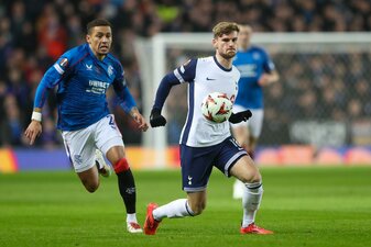 Aua dem Kader für die Europa League gestrichen: Timo Werner von Tottenham Hotspur (r). Aua dem Kader für die Europa League gestrichen: Timo Werner von Tottenham Hotspur (r).