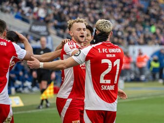 Hollerbach-Doppelpack: Union holt Dreier gegen Abstieg Hollerbach-Doppelpack: Union holt Dreier gegen Abstieg