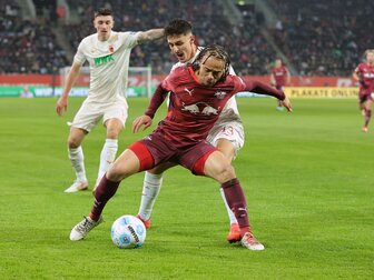 Foto: RB Leipzig mit Nullnummer in Augsburg
