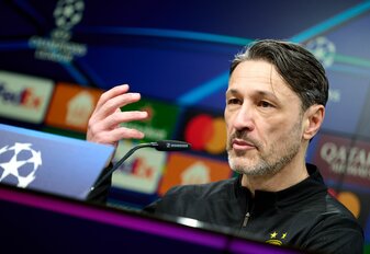 Niko Kovac nimmt das Rückspiel gegen Sporting Lissabon sehr ernst. Niko Kovac nimmt das Rückspiel gegen Sporting Lissabon sehr ernst.