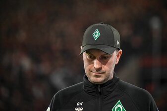 Der Blick geht nach unten: Ole Werner. Der Blick geht nach unten: Ole Werner.
