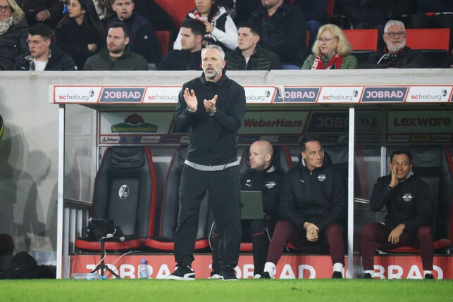 Marco Rose bleibt trotz Kritik Trainer in Leipzig.