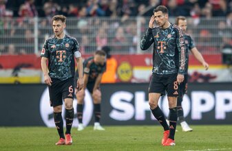 Glaubt nicht an zitternde Münchner: Joshua Kimmich (l). Glaubt nicht an zitternde Münchner: Joshua Kimmich (l).