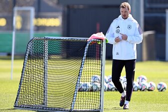 Das deutsche Abschlusstraining vor dem Hinspiel in Mailand findet noch in Dortmund statt. Das deutsche Abschlusstraining vor dem Hinspiel in Mailand findet noch in Dortmund statt.